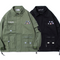 Chaqueta de Trabajo Retro Multi-bolsillos para Hombre - Estilo Urbano Holgado