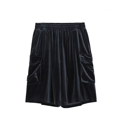 Shorts Retro Urbanos de Terciopelo con Bolsillos Amplios - Corte Holgado - Image 10