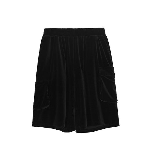 Shorts Retro Urbanos de Terciopelo con Bolsillos Amplios - Corte Holgado - Image 12