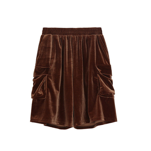 Shorts Retro Urbanos de Terciopelo con Bolsillos Amplios - Corte Holgado - Image 11