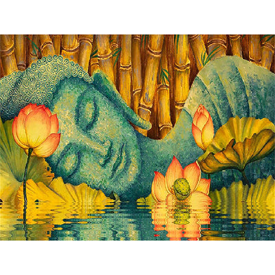 Pintura de Diamantes Templo Budista - Arte de Pared Relajante - Image 14