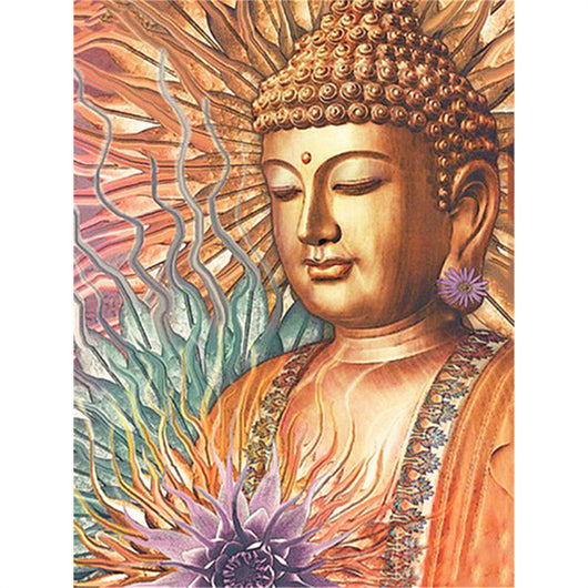 Pintura de Diamantes Templo Budista - Arte de Pared Relajante - Image 17