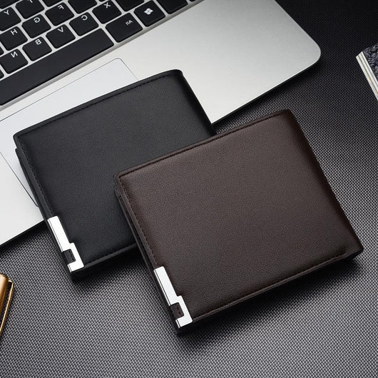 Billetera Pequeña de Cuero para Hombre - Tarjetero Elegante