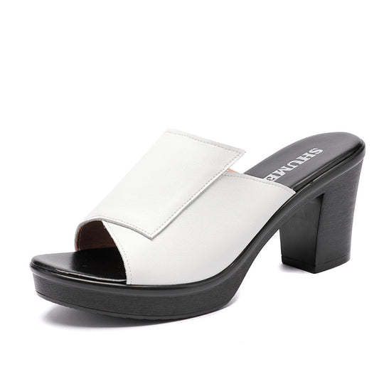 Sandalias de Tacón Grueso para Mujer - Comodidad y Estilo