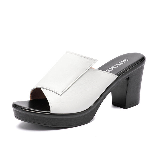 Sandalias de Tacón Grueso para Mujer - Comodidad y Estilo