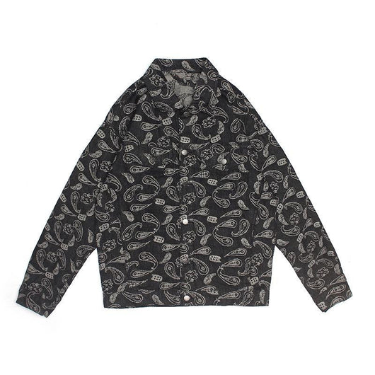 Chaqueta Denim Estampado Paisley para Hombre - Image 10