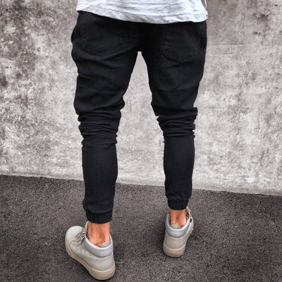 Jeans Skinny Ajustado Azul Claro Explosivo para Hombre - Image 12