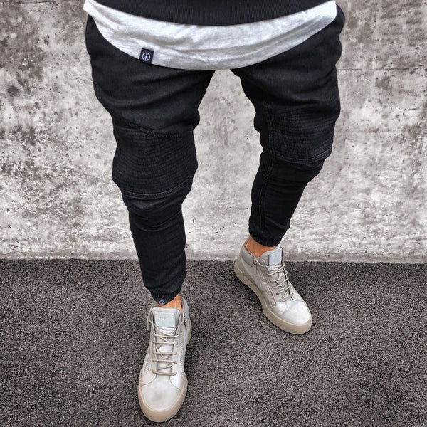 Jeans Skinny Ajustado Azul Claro Explosivo para Hombre