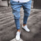 Men's Explosive Light Blue Skinny Fit Jeans
