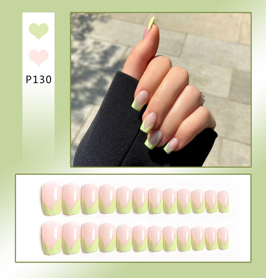 Uñas Postizas Adhesivas Diseño Corazón Melocotón - Removibles y Reutilizables - Image 16