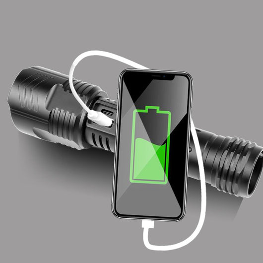Linterna LED XHP90 USB Recargable con Zoom y Enfoque Ajustable - Image 6