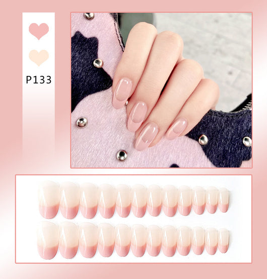 Uñas Postizas Adhesivas Diseño Corazón Melocotón - Removibles y Reutilizables - Image 8