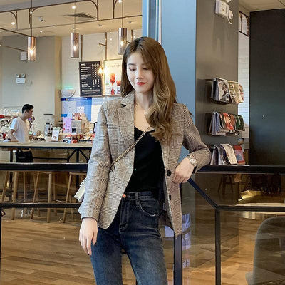 Blazer Corto Coreano para Mujer - Primavera y Otoño - Image 4