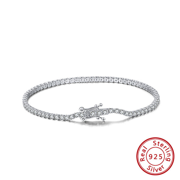 Pulsera de Tenis en Plata 925