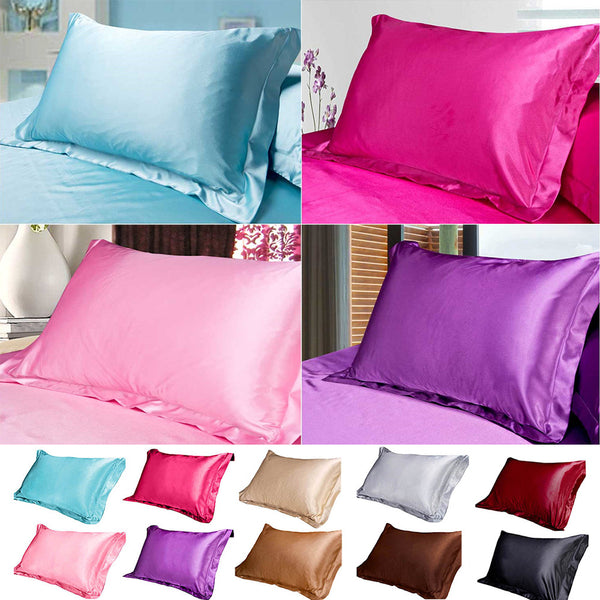 Funda de Almohada de Seda Satinada Premium - Comodidad Absoluta