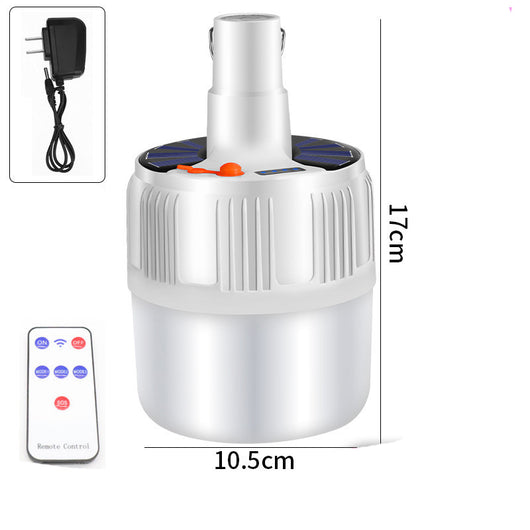 Lámpara Solar Recargable LED para Camping - Linterna Portátil 60W/80W/100W con Control Remoto - Image 7