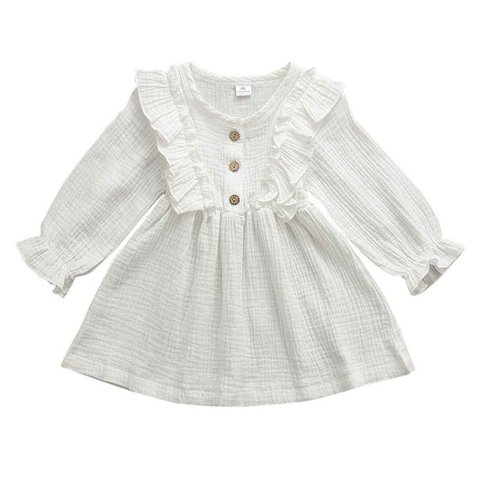 Vestido Primavera Niña con Volantes - Tallas 1 a 6 Años - Image 5