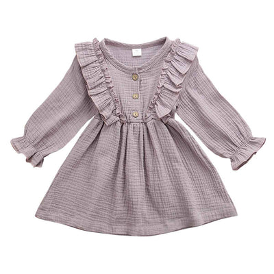 Vestido Primavera Niña con Volantes - Tallas 1 a 6 Años - Image 3