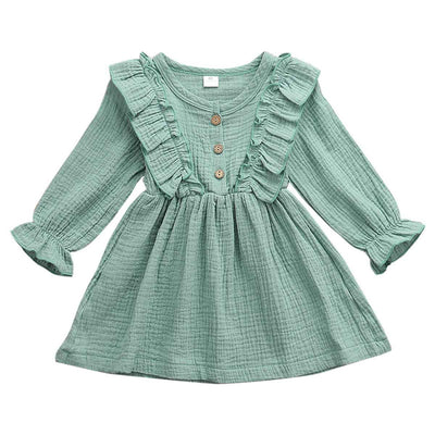 Vestido Primavera Niña con Volantes - Tallas 1 a 6 Años - Image 4