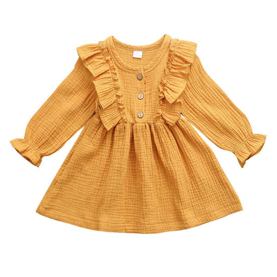 Vestido Primavera Niña con Volantes - Tallas 1 a 6 Años - Image 6