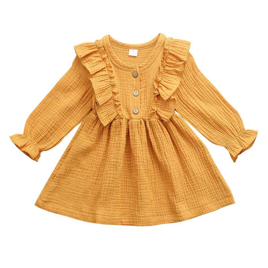 Vestido Primavera Niña con Volantes - Tallas 1 a 6 Años - Image 6