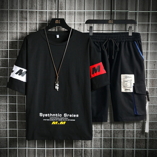 Conjunto de Verano para Hombre - Buzo Deportivo Casual de Algodón con Estampado - Image 10