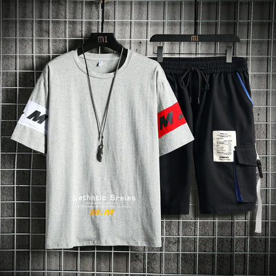 Conjunto de Verano para Hombre - Buzo Deportivo Casual de Algodón con Estampado - Image 7