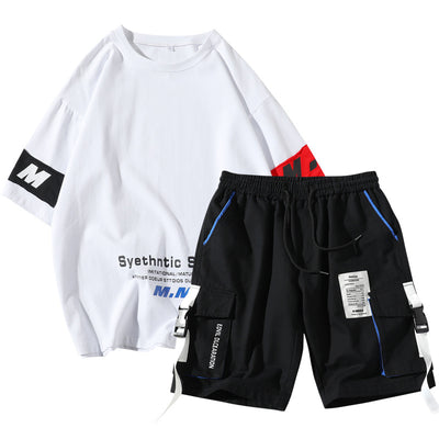 Conjunto de Verano para Hombre - Buzo Deportivo Casual de Algodón con Estampado - Image 5