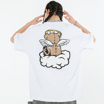 Playera Holgada Creative Bear Angel de Manga Corta - Image 12
