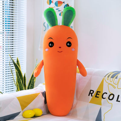 Peluche de Zanahoria Sonriente - Juguete Vegetal Suave y Acogedor - Image 2