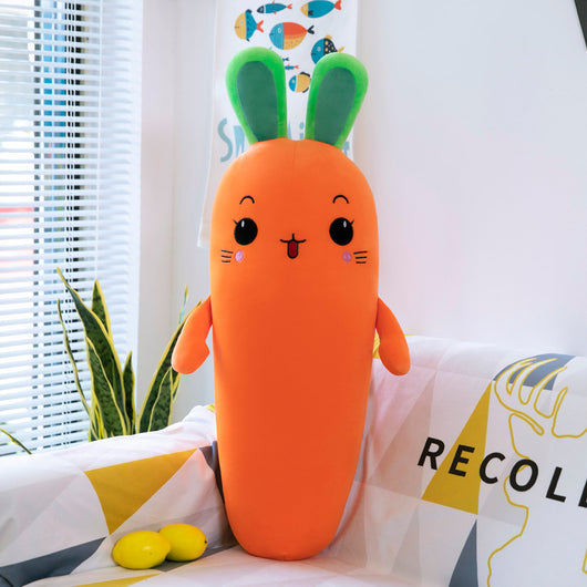 Peluche de Zanahoria Sonriente - Juguete Vegetal Suave y Acogedor - Image 4