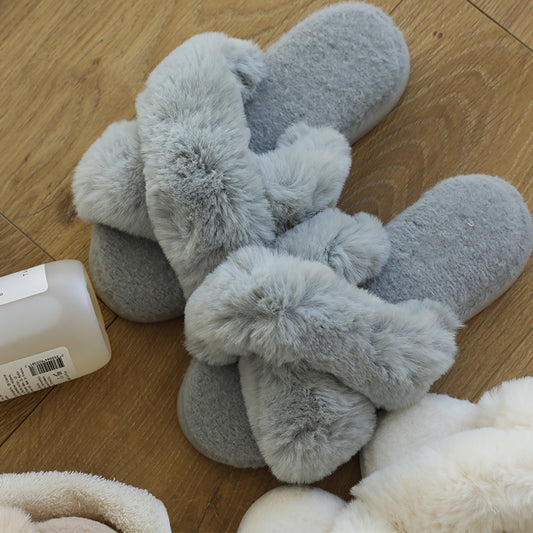 Pantuflas de Pelo Sintético para Mujer - Zapatillas Cómodas para Casa en 3 Colores - Image 2