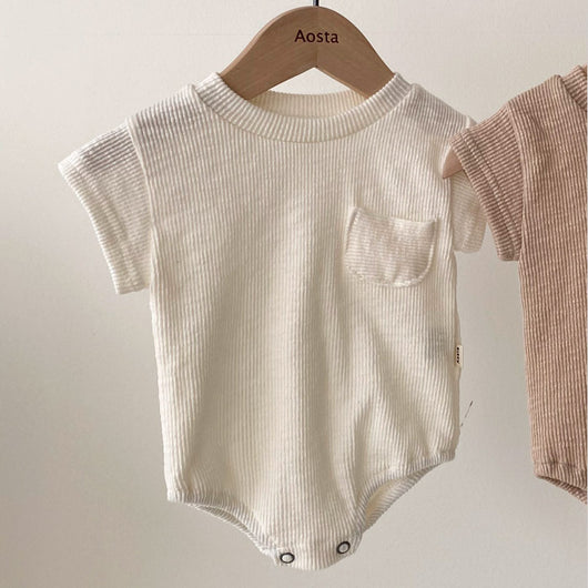 Romper Infantil de Verano - Camiseta Suelta de Algodón con Bolsa Triangular - Image 7