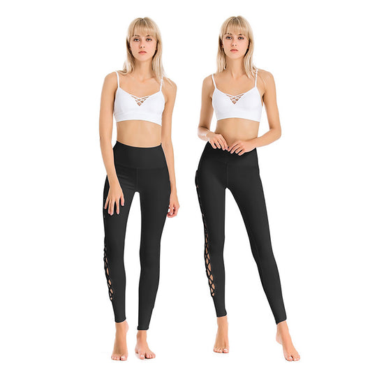 Conjunto Deportivo Mujer: Sostén Deportivo Espalda Descubierta + Pantalones Yoga Antichoque - Image 2