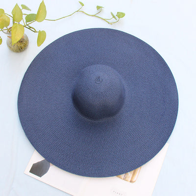 Sombrero de Playa Oversized 25cm de Ala Ancha para Mujer con Protección UV - Image 10