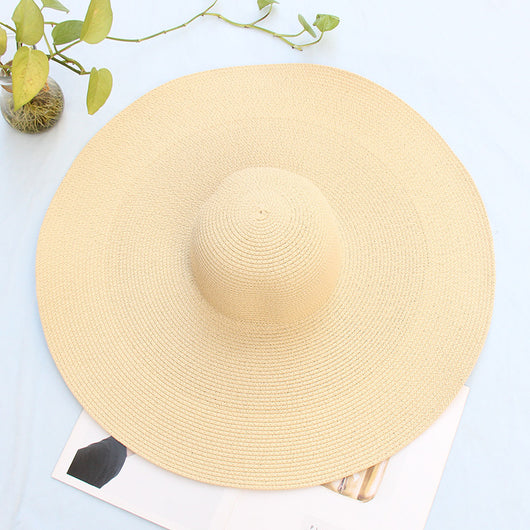 Sombrero de Playa Oversized 25cm de Ala Ancha para Mujer con Protección UV - Image 11