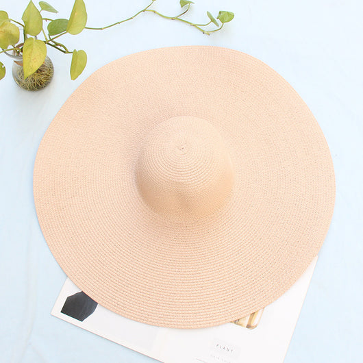 Sombrero de Playa Oversized 25cm de Ala Ancha para Mujer con Protección UV - Image 12