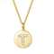 Single Studded Letter Necklace T 925 Plateado