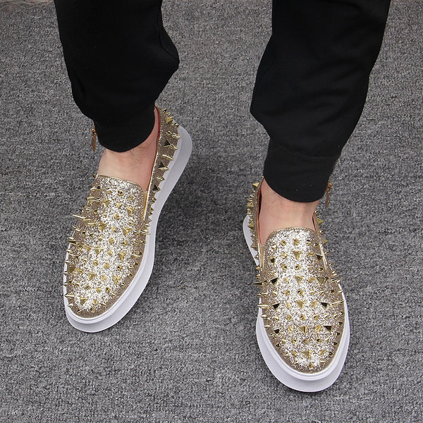 Zapatos Plataforma para Hombre con Remaches - Talla Grande