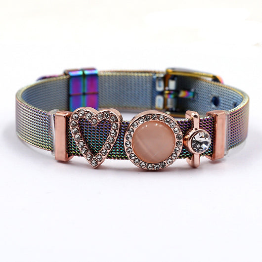 Pulseras de Acero Inoxidable Coloridas para Hombre y Mujer - Image 20