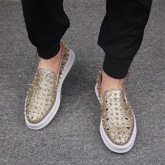 Zapatos Plataforma para Hombre con Remaches - Talla Grande - Image 14