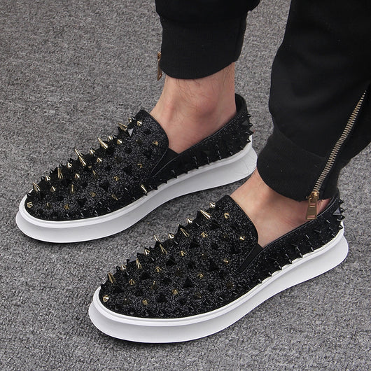 Zapatos Plataforma para Hombre con Remaches - Talla Grande - Image 4