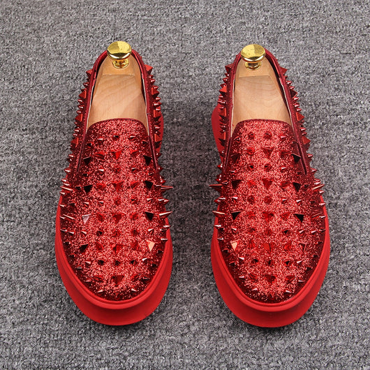Zapatos Plataforma para Hombre con Remaches - Talla Grande - Image 9