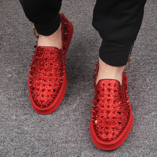 Zapatos Plataforma para Hombre con Remaches - Talla Grande - Image 11