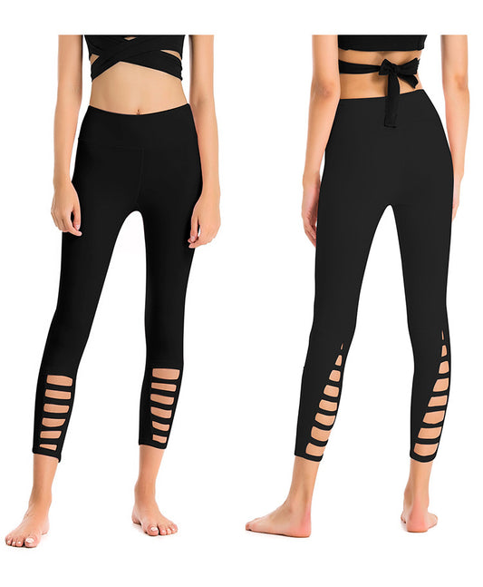 Pantalones de Yoga Ajustados 7/8 Elásticos de Secado Rápido para Fitness y Running