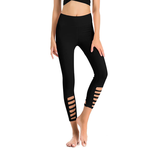 Pantalones de Yoga Ajustados 7/8 Elásticos de Secado Rápido para Fitness y Running