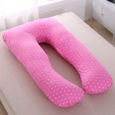 Almohada Multifuncional para Embarazo en Forma de U, Algodón Puro Lavable - Image 8