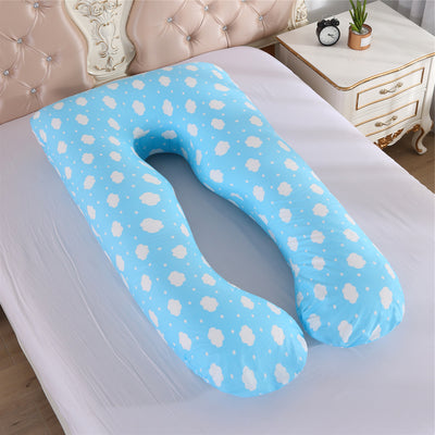 Almohada Multifuncional para Embarazo en Forma de U, Algodón Puro Lavable - Image 7