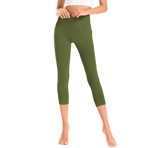 Leggings Yoga Cortos Levanta Glúteos Mujer - Tela Elástica, Secado Rápido