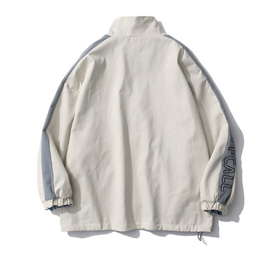 Chaqueta Reversible a Cuadros con Cuello Mao - Estilo Casual Primavera - Image 4